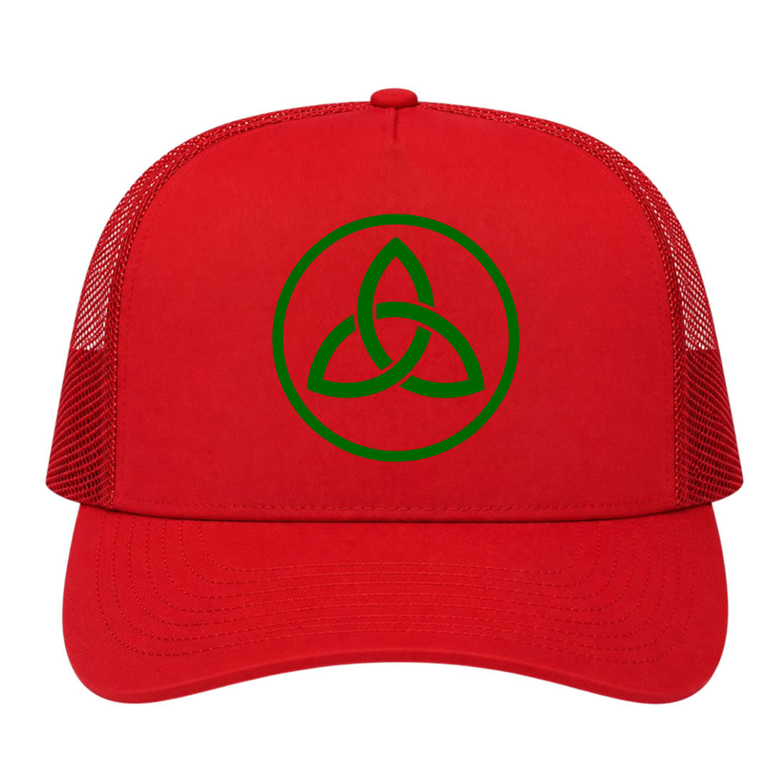 Red Celtic Knot Irish Golf Trucker Hat