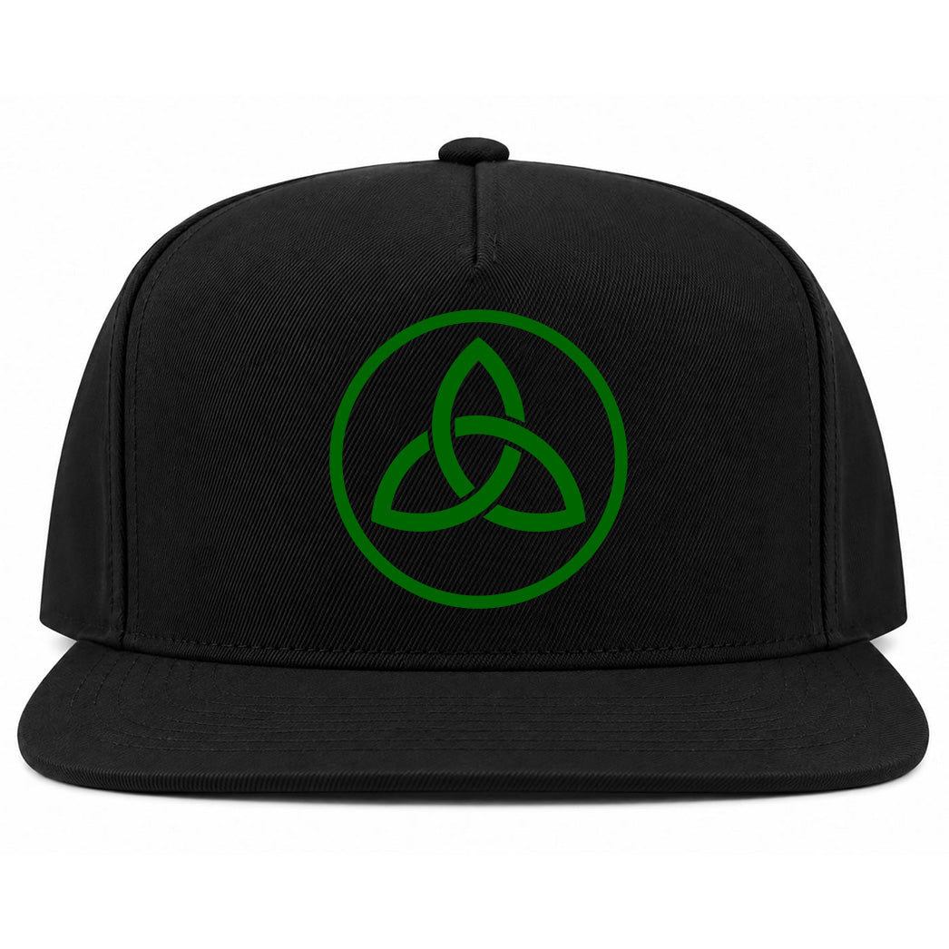 Black Celtic Knot Irish Golf Snapback Hat