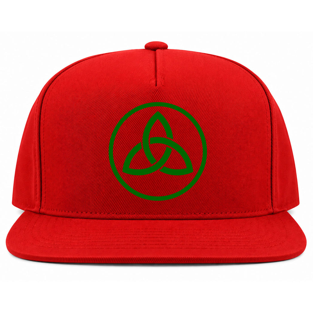 Red Celtic Knot Irish Golf Snapback Hat