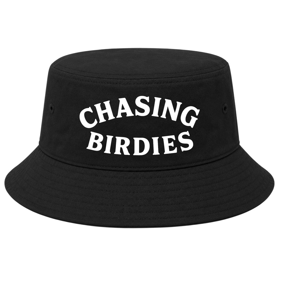 Black Chasing Birdies Golf Bucket Hat