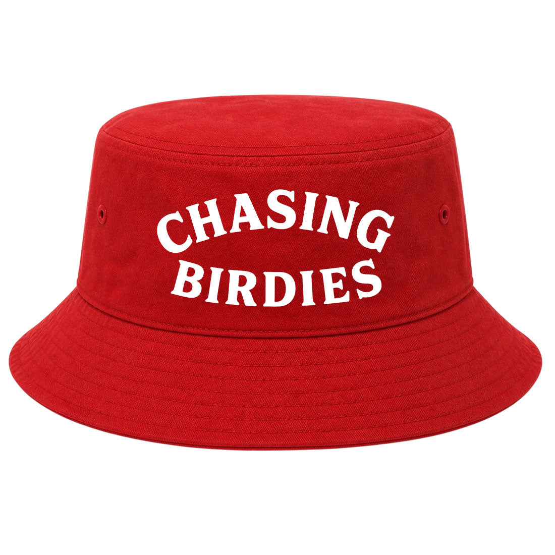 Red Chasing Birdies Golf Bucket Hat