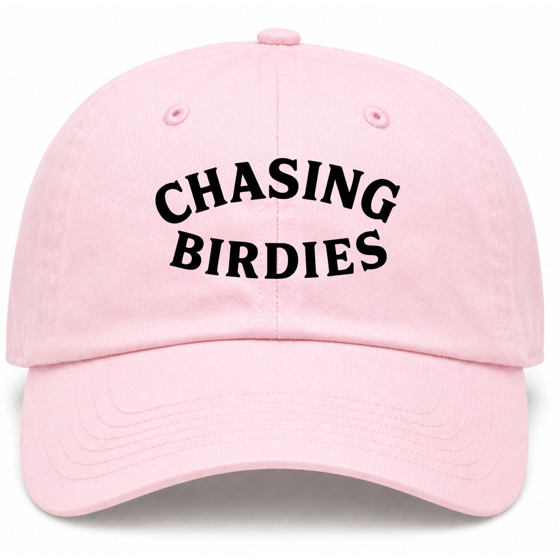 Pink Chasing Birdies Golf Dad Hat