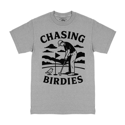 Chasing Birdies Golf Mens T-Shirt Grey