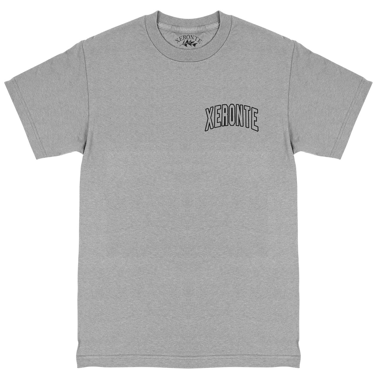 Heather Grey College Logo Chest Mens T-Shirt