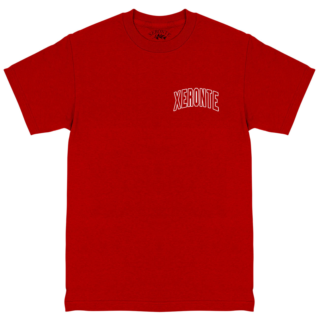 Red College Logo Chest Mens T-Shirt