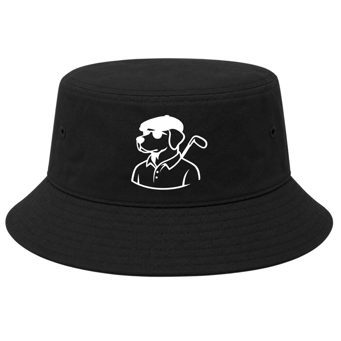 Black Country Club Dog Golf Bucket Hat