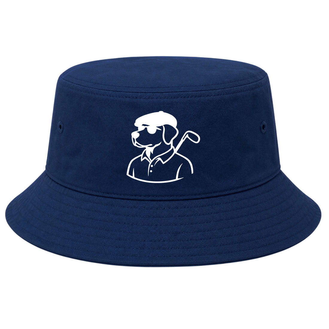Navy Country Club Dog Golf Bucket Hat