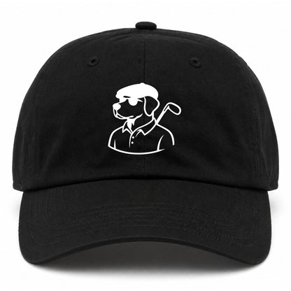 Black Country Club Dog Golf Dad Hat