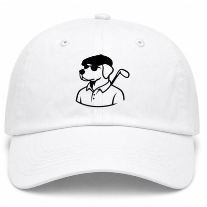 White Country Club Dog Golf Dad Hat