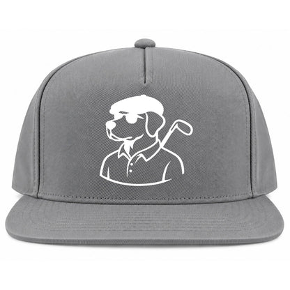 Grey Country Club Dog Golf Snapback Hat