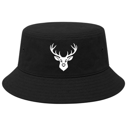 Black Dear With Antlers Golf Bucket Hat