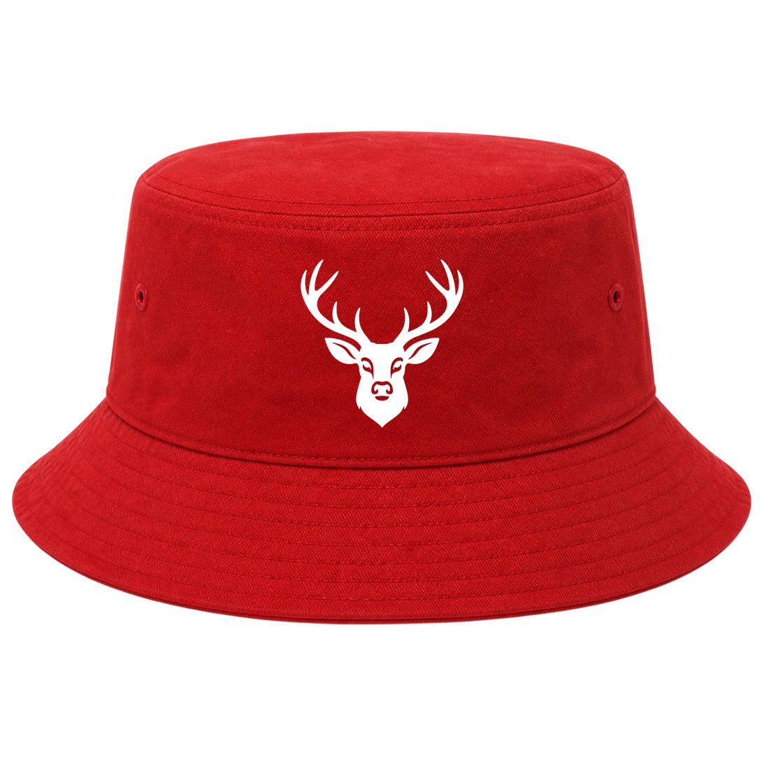 Red Dear With Antlers Golf Bucket Hat