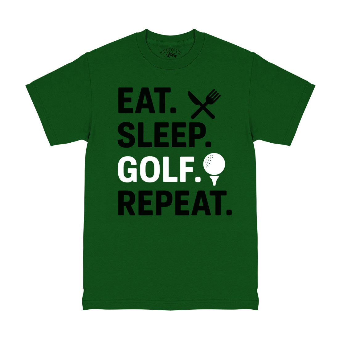 Green Eat Sleep Golf Repeat T-Shirt