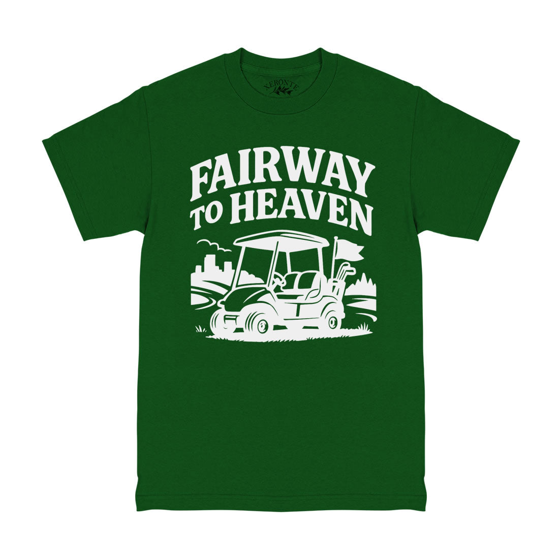 Fairway To Heaven Golf Men's T-Shirt Forest Green