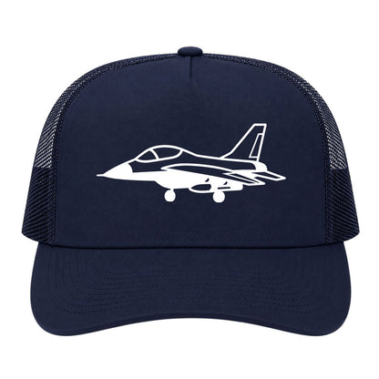 Navy Blue Fighter Jet Air Force Golf Trucker Hat