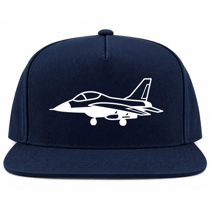 Navy Blue Fighter Jet Air Force Golf Snapback Hat