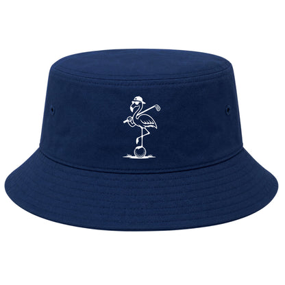 Navy Flamingo Golf Bucket Hat