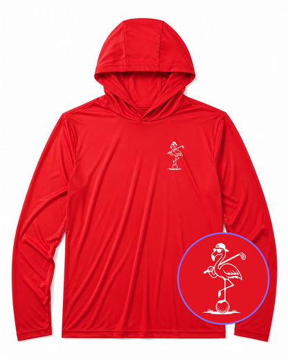 Red Flamingo Men's Lightweight Performance Golf Hoodie