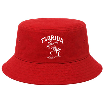 Red Florida Flamingo Golf Bucket Hat