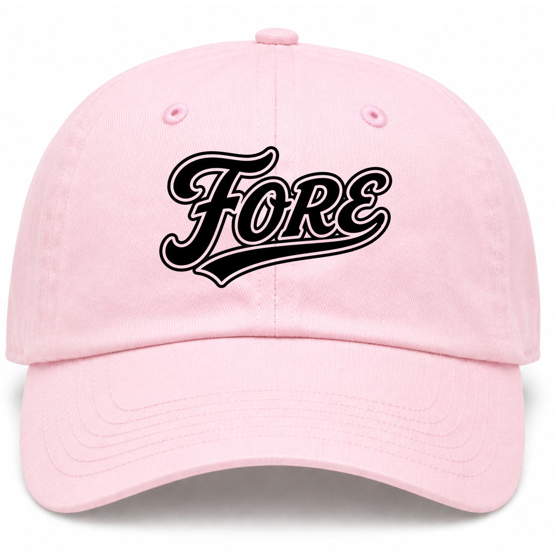 Pink Fore Golf Dad Hat