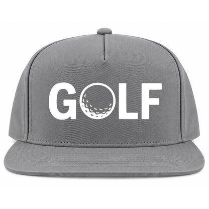 Grey GOLF Logo Golf Snapback Hat