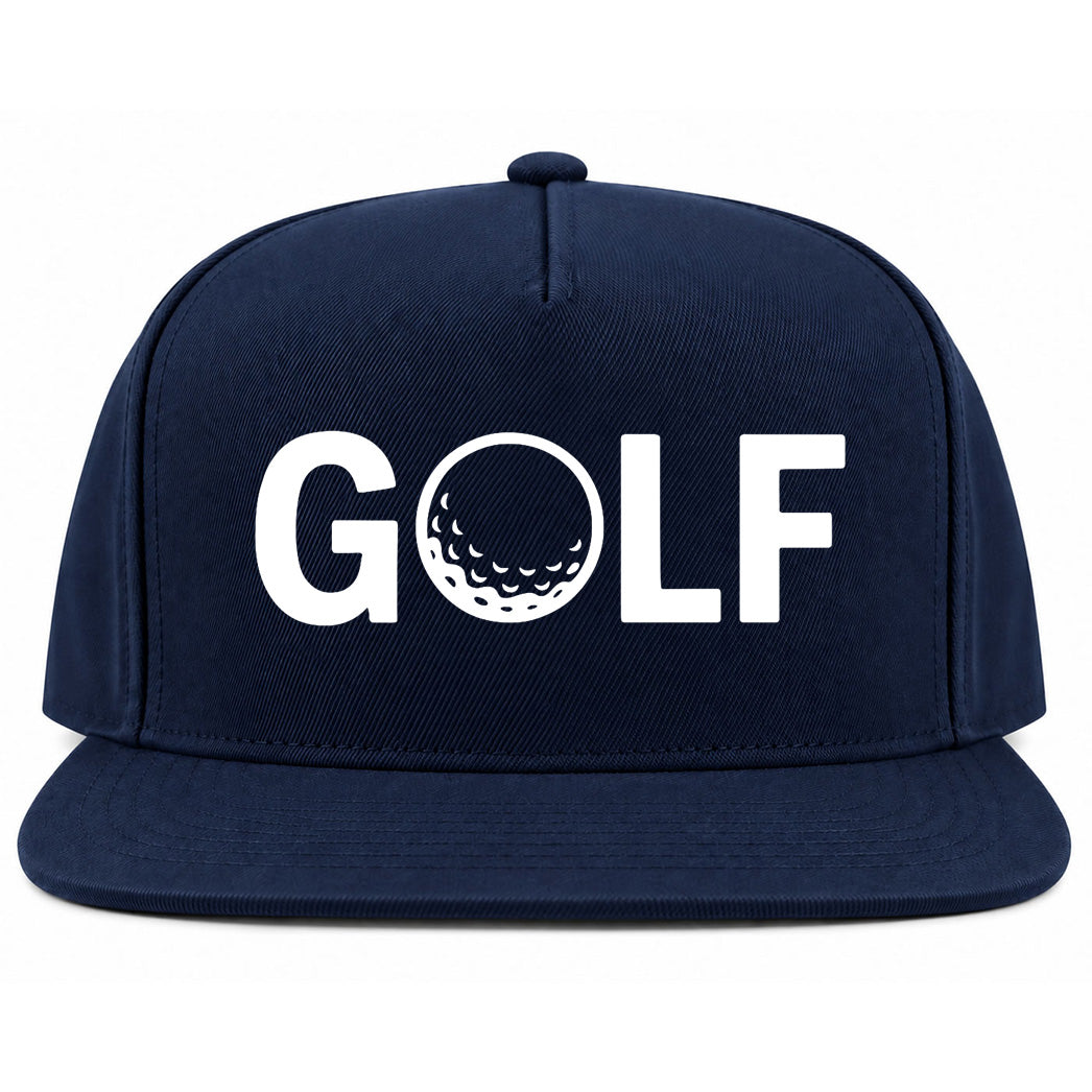 Navy Blue GOLF Logo Golf Snapback Hat