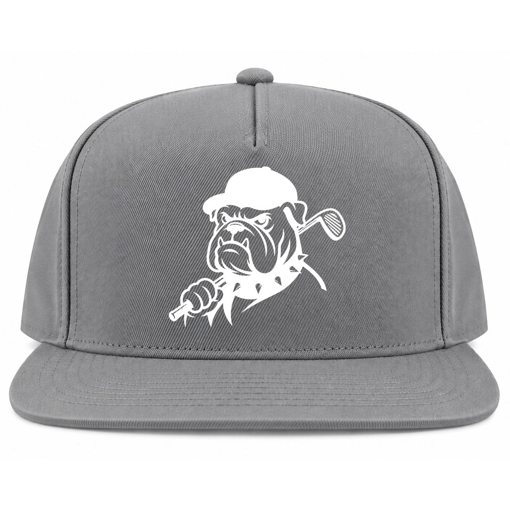 Grey Georgia Dog Mascot Golf Snapback Hat