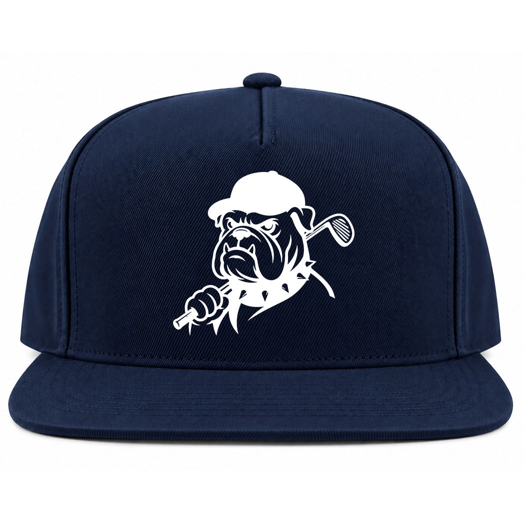 Navy Blue Georgia Dog Mascot Golf Snapback Hat