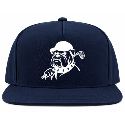 Navy Blue Georgia Dog Mascot Golf Snapback Hat