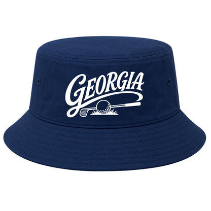 Navy Georgia Golf Bucket Hat