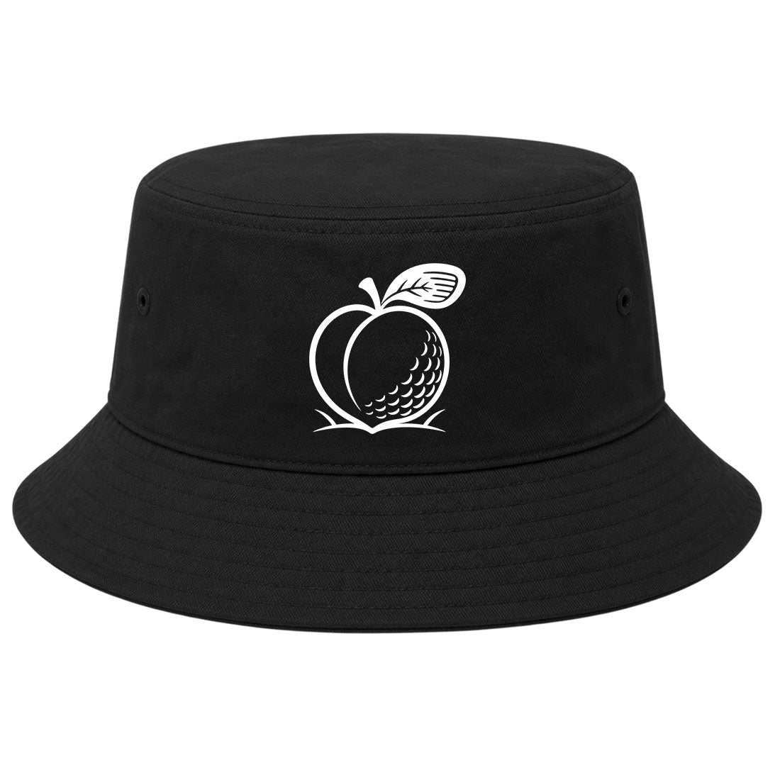 Black Georgia Peach Golf Bucket Hat