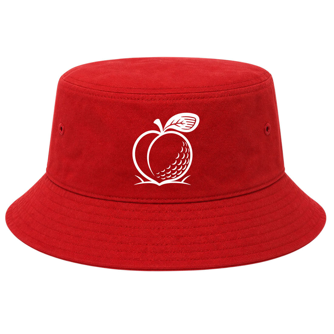 Red Georgia Peach Golf Bucket Hat