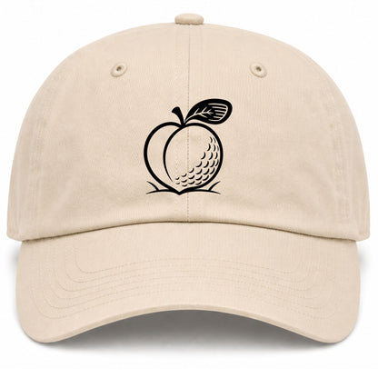 Beige Georgia Peach Golf Dad Hat