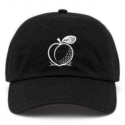 Black Georgia Peach Golf Dad Hat