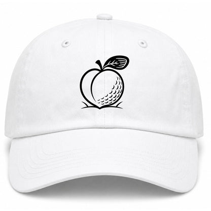White Georgia Peach Golf Dad Hat