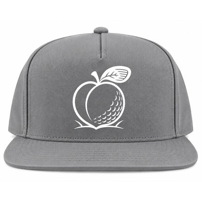 Grey Georgia Peach Golf Snapback Hat