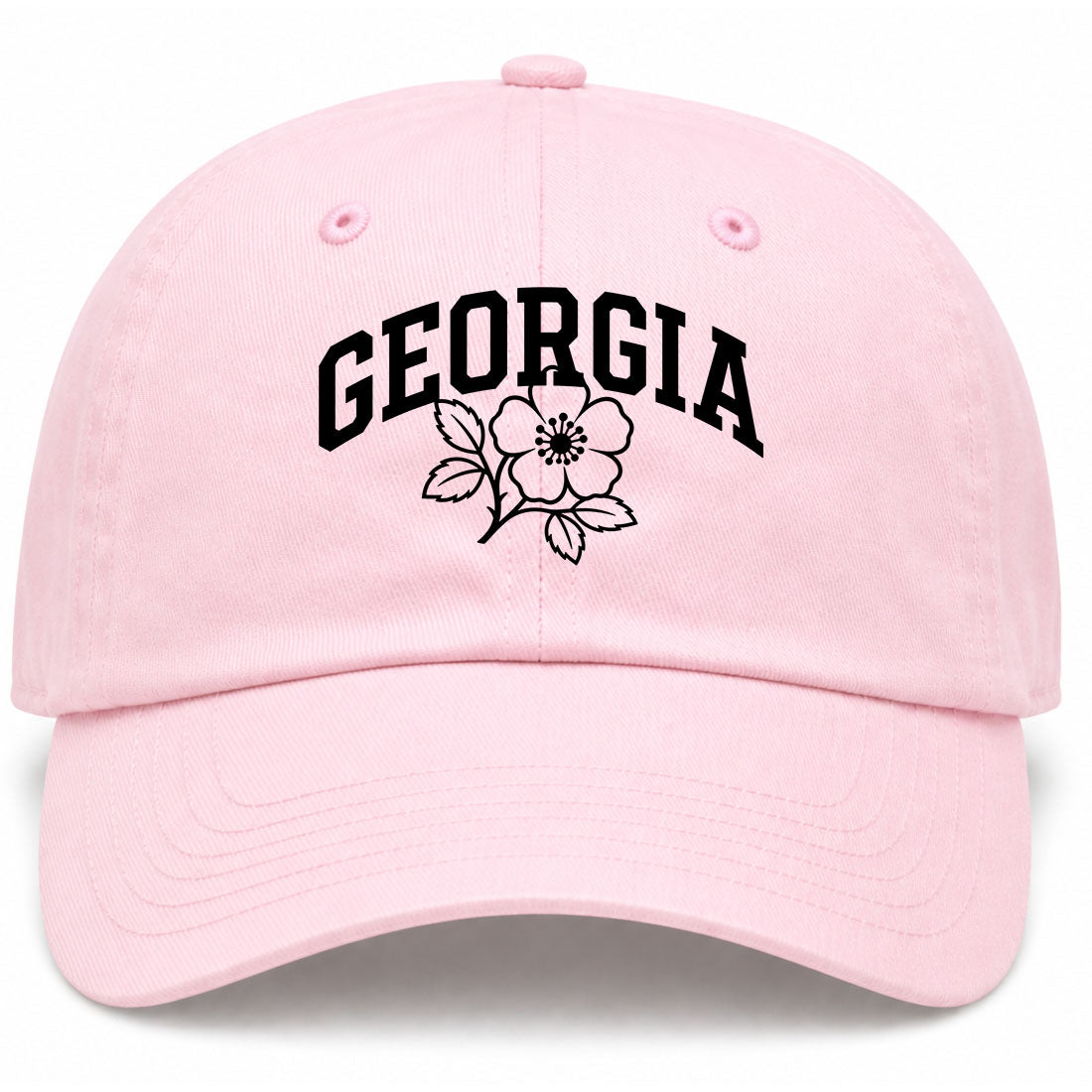 Pink Georgia State Flower Golf Dad Hat
