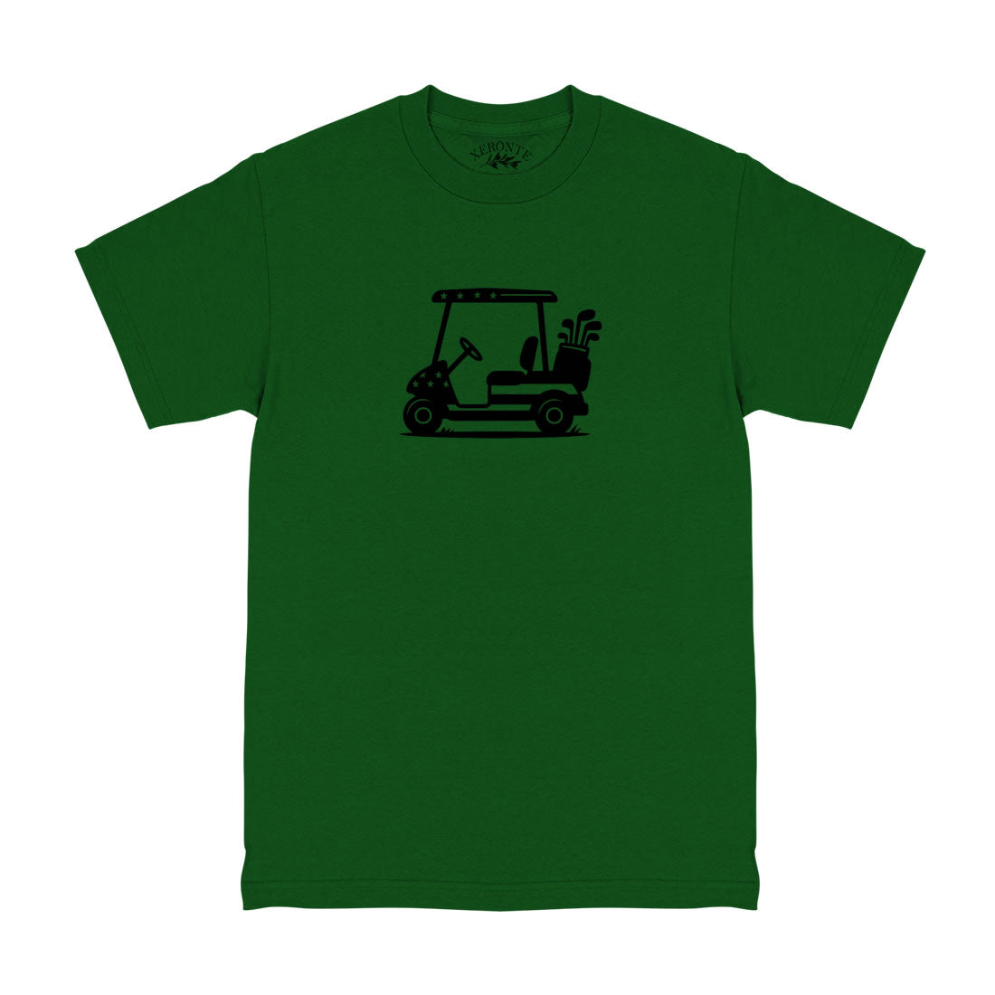 Green Golf Cart Black Flag Men's T-Shirt