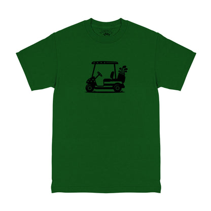 Green Golf Cart Black Flag Men's T-Shirt