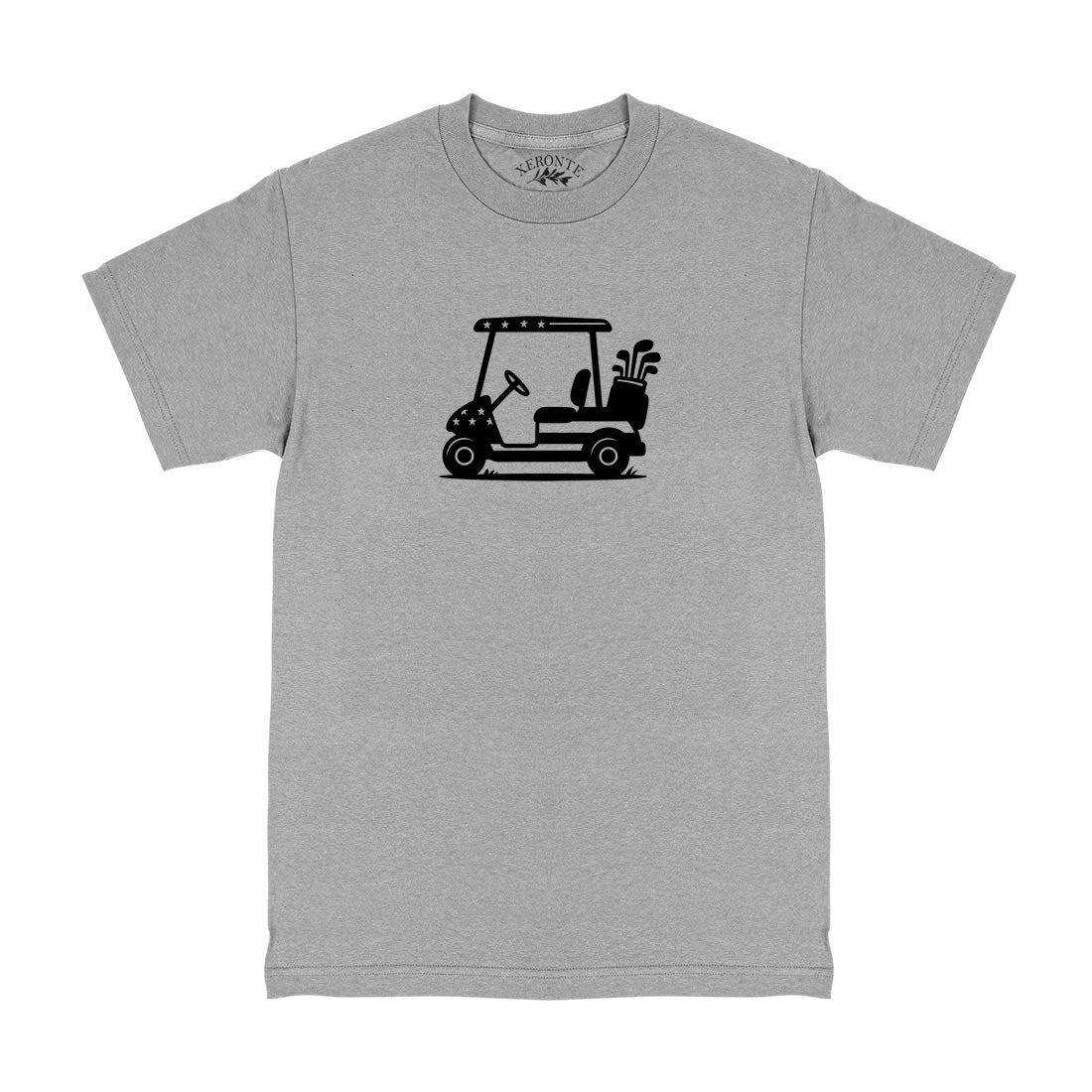 Grey Golf Cart Black Flag Men's T-Shirt