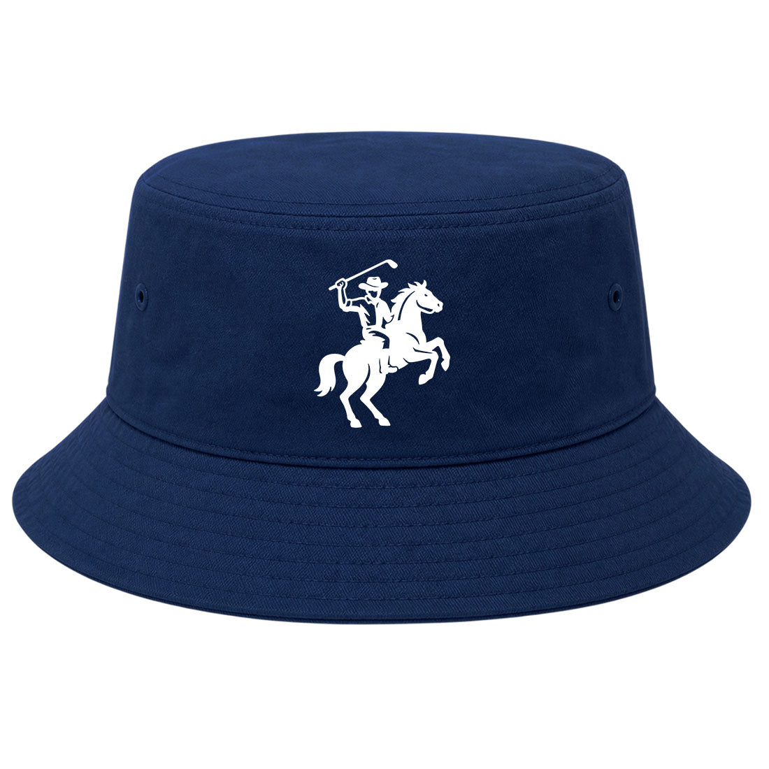 Navy Golf Cowboy Riding Horse Golf Bucket Hat