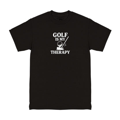 Black Golf Is My Therapy Men's T-Shirt