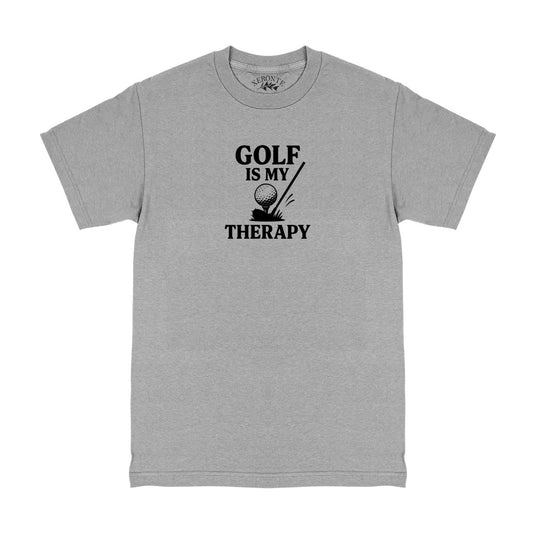 Grey Golf Is My Therapy Men's T-Shirt