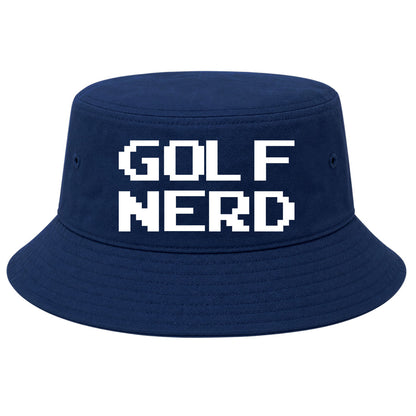 Navy Golf Nerd Golf Bucket Hat