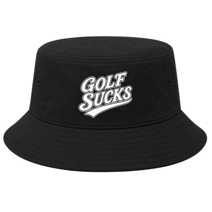 Black Golf Sucks Golf Bucket Hat