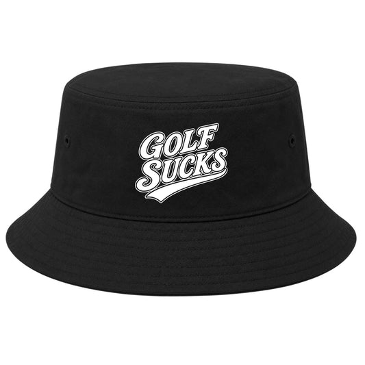 Black Golf Sucks Golf Bucket Hat