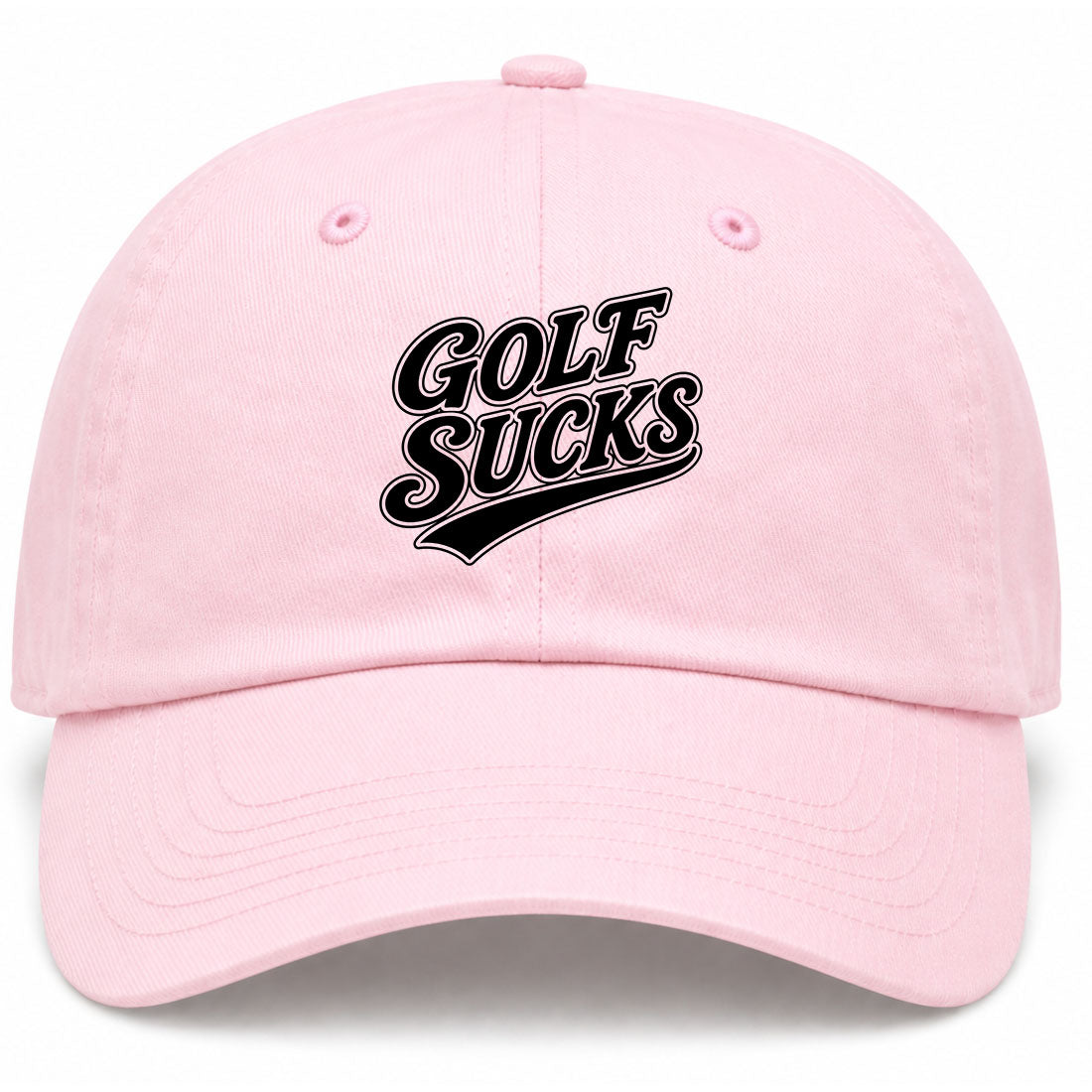 Pink Golf Sucks Golf Dad Hat
