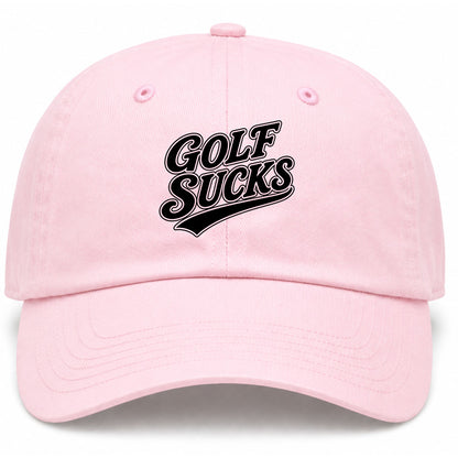 Pink Golf Sucks Golf Dad Hat