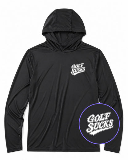 Black Golf Sucks Men's Lightweight Performance Golf Hoodie