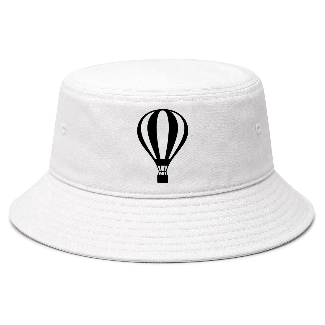 White Hot Air Balloon Golf Bucket Hat